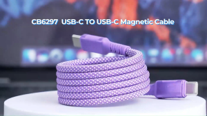 Havit 60W Magnetic Charging Cable | Laptop Fast Charging | USB-C to USB-C | Tangle-Free & Auto-Coil