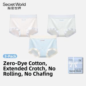 Secret World | Cotton Antibacterial Comfort Womens Boxer Briefs