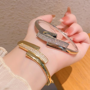 Fashion bracelet womens new geometric irregular zircon bracelet fashion versatile personality temperament bracelet