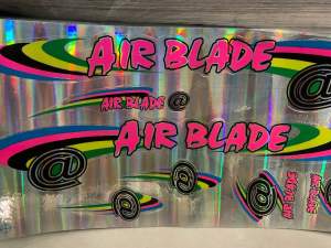Bộ tem xe đạp AIRBLADE chữ màu hồng hàng nhập Thái Lan chất lượng cao dành trang trí riêng cho dòng xe này tem màu sắc cực đẹp và bền giá bán cực tốt bán lẻ như bán sỉ