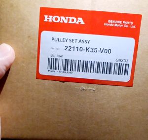 PULLEY SET DRIVE FACE HONDA CLICK 125 THAILAND GENUINE PARTS 22100K35V00 FY1