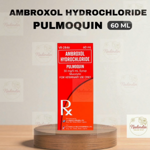Ambroxol Hydrochloride Pulmoquin 60 ml Veterinary Medicine for Pets