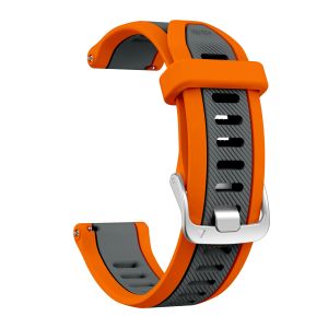 20mm QuickRelease Two-Tone Sports Silicone Strap For Garmin Forerunner 165 570 42mm 245/Vivoactive 6 5/Venu 2 Plus Sq Watch Band