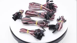 10pcs 100mm/150mm/200mm/300mm/500mm RC Servo Extension Cord Cable Wire Lead JR For Rc Helicopter Rc Drone