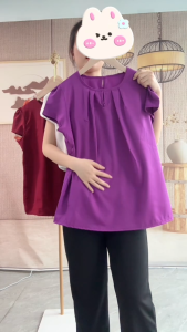 Business style Printed Slim-fit Fashionable Round-neck Shirt Casual T-shirt For Work 2264