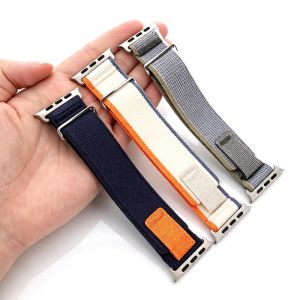 Double-Loop Adjustable Nylon Braided Watch Strap for All Apple Watch Models