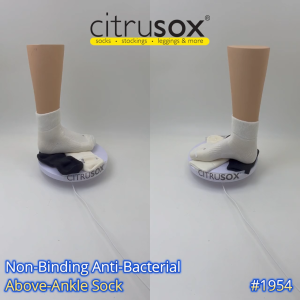 CITRUSOX Non-Binding Anti-Bacterial Above-Ankle Sock suitable for Diabetic Swollen Pedal Edema Elderly (23-25cm & 25-27cm) #1954 #1955