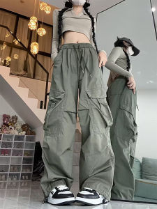 Casual Hip Hop Workwear Trousers Men Women New Summer High Street Functional Loose Wide Leg Pants Breathable Comfortable