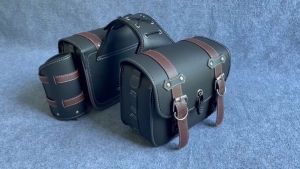 Cặp Túi Da Treo Hông Xe Motor Xe Máy Có Khoá 27cm