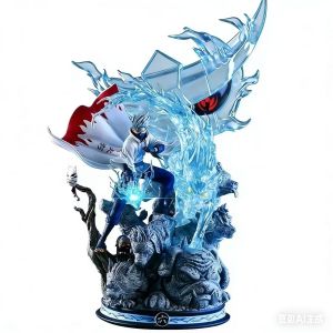 Bandai | Anime Naruto Action Figures Standing Kakashi Pvc Statue Collection Figures Room Ornament Handmade Boy Birthday Toy Gifts