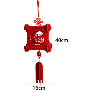 Trung Quốc năm mới đèn lồng đỏ cảm thấy rỗng Fu nhân vật lễ hội đèn lồng treo trong nhà ngoài trời trang trí vật treo trang trí (trong kho)