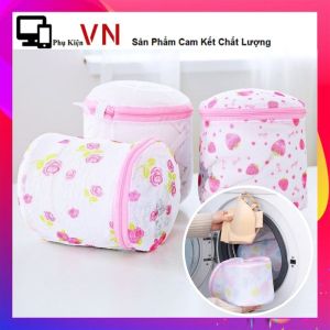 Túi Giặt Đồ Lót  Áo Ngực Tránh Bị Xù Lông Mất Dáng 15x15cm - Túi Lưới Giặt Quần Áo Có Khóa Kéo Loại Dày 3 Lớp Cao Cấp