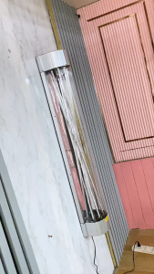 ไฟร้านตัดผม ไฟหมุน ไฟหน้าร้าน ขนาด 120x15 cm กันน้ำ100% เสาไฟ ร้านทำผม ป้ายร้าน ป้ายไฟ LED hair salon ร้านเสริมสวย ร้านตัดผม กันน้ำกันฝุ่น