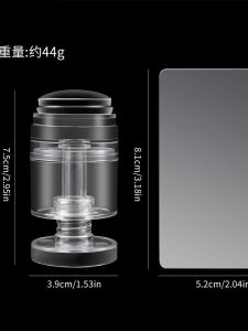 Professional Nail Art Stamp Silicone Dustproof Contractible Pattern Changeable Tool for Nail Salon Special Use