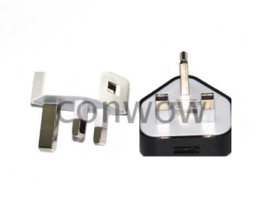 Hong Kong Hong Kong-Style Tripod British Regulatory Plug British-Style USB Charger Firecow Triangle Charging Plug Mobile Phone Charging