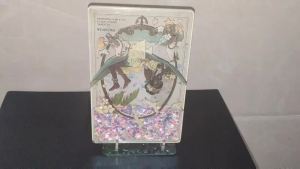 5Pcs 58/75mm Anime Badge Clear Acrylic Display Easels Water Ripple Display Stand Plate Holder Stand Picture Frames Rack Wedding Home Decor OSHI NO KO Hatsune Miku SPYxFAMILY