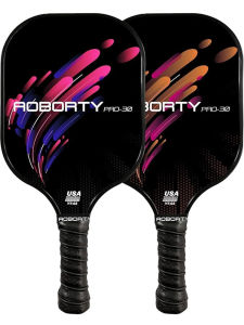 Lightweight High Elastic Glass Fiber Pickleball Racket Black Color Sports Racket Ball Paddle for Pickleball Fitness And Fans