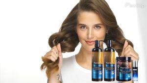 Original Keratin Hair Care Set – Shampoo 900ml Conditioner 900ml Hair Mask 1000ml & Serum 80ml with Luxurious Protein by #SCW