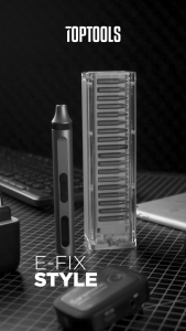 TOP TOOLS Efix Style 42 in 1 Precision Cordless Screwdriver / Obeng Elektrik Rechargeable Set Lengkap Desain Modern dan Praktis