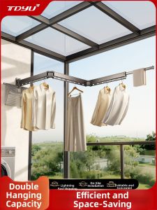 TIANDIYU | Foldable Stretchable Balcony Clothes Drying Rack