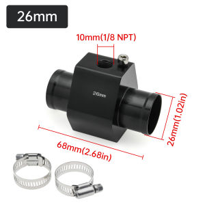 RYSJM | Aluminum Alloy Water Temp Gauge Radiator Temperature Joint Pipe Sensor 26~40MM Modification Sensor Water Temp Gauge Accessory