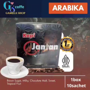 kopi giling robusta asli jantan 1box 10 sachet