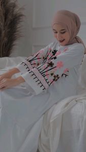 SENNA STORE Aisyah Dress Stik Gamis Terbaru 2024 Bahan Tory Burch Nyaman Simple OOTD Kekinian Trendy