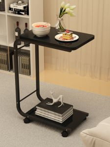 เก้าอี้ข้างแบบเคลื่อนที่ได้ ชั้นวางของขนาดเล็กสำหรับโซฟา รถเข็นในห้องนั่งเล่น ชั้นวางของที่นอน เครื่องมือจัดระเบียบส่วนบุคคล