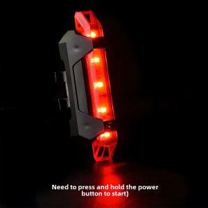 Night Riding Bicycle Headlight Mountain Bike Single Bike Light Children Riding Equipment Horn Tail Light Front Lamp for Cycling