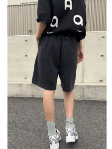 Quần Short Thể Thao Nam Margeal Màu Đen Mùa Hè Quần Chạy Bộ Thẳng Quần Năm Mảnh Quần Dài Vừa Vặn Thoải Mái Thoáng Khí