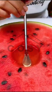 COSY Sedotan Sendok Saringan Stainless Steel Unik Multifungsi 2in1 Food Grade