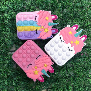Kid Bag Pop It Kid Pencil Case Bag Pop It Kid Unicorn Bag Pop It Girl Bag Pop it Beg Anak Perempuan Beg Mainan Anak Perempuan