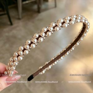 High Crown Pearl Headband Elegant Stylish Hair Accessory
