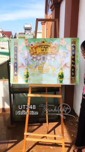 Tranh phòng thờ cửu huyền thất tổ đức lưu quang tranh thờ tổ tiên tranh trang trí bàn thờ treo tường tranh bàn thờ phúc đức lưu truyền tráng gương treo tường UT348