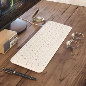 B．O．W | Retro Dot Quiet Wireless USB Keyboard