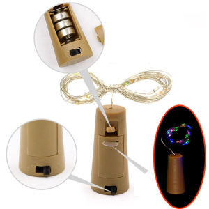 Dây Đèn LED 1M Trang Trí Đám Cưới Sinh Nhật Nhà Cửa Quán Bar Nút Chai Rượu Lễ Hội Đồ Dùng Tiệc Tùng Chất Liệu Nhựa