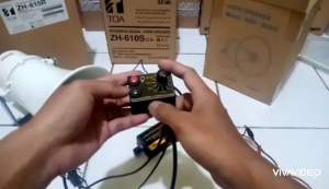 modul sirine patwal low frequensy 12 suara aux mic volume 60 watt set speaker toa bulat 15 watt