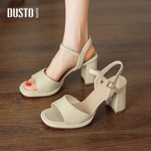 DUSTO | Chunky Heeled Platform Sandals High Heels