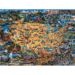 Adult National Parks Map Jigsaw Puzzle 500/1000/1200/2000PCS Stress Relief Entertainment Toys Paper Puzzles Christmas Gifts