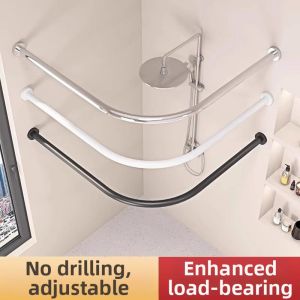 CHUICHUNFENG | Bendable U-Shape Water-Resistant Shower Curtain Rod
