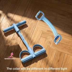 2PCS Multi-Functional 6 Tube Pedal Tensioner & Yoga Elastic Band Removable 6 Ropes Resistance Bands For Sports Exercises At Gym