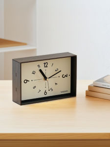 นาฬิกาตั้งโต๊ะแบบเงียบๆ หรูหรา ตกแต่งห้องนั่งเล่น นาฬิกาตั้งโต๊ะแบบเรียบง่าย นาฬิกาตั้งโต๊ะแบบไม้ นาฬิกาตั้งโต๊ะแบบไม่ต้องตั้งเวลา