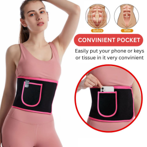 Waist Trimmer Sauna Sweat Belt Men Women Waist Trainer Cincher Lower Belly Fat Slimming Body Shaper Gym Workout Band Silver