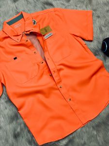 Áo sơ mi nam ngắn tay bigsize đi câu cá outdoor Field & Streamchất liệu 100% polyester chống tia UV 30%