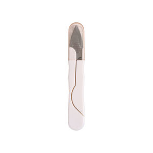 U-Shaped Household Small Scissors with Round Head and Cover Spring Sewn Handmade Scissors Made of Stainless Steel