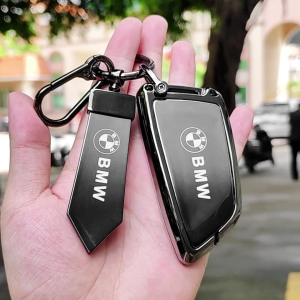 Zinc Alloy Gradient TPU Smart Remote Car Key Fob Shell Case Cover Holder Keychain Buttons Protector For Mercedes Benz A B C E S CLA CLS GLA GLB GLC GLE GLS Class 180 200 220 250 300 320 350 400 500 W177 W247 W205 W213 W222 C118 X247 X253