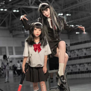 Fifth Law Cosplay Costume Womens Gingham Skirt Jk Uniform Anime Cosplay Dress up Clothes Available in Stock by Qiyuan Thirteen Aunts