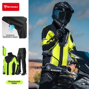 Motowolf | Waterproof Rain Suit for Riders Separate Design