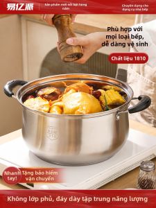 YIYIPAI | Nồi Đun Inox 18-10 Đôi Tai Dày