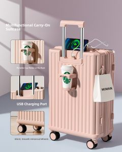 MIMANI | Cabin Approved Silent Wheel Luggage 20 Inches